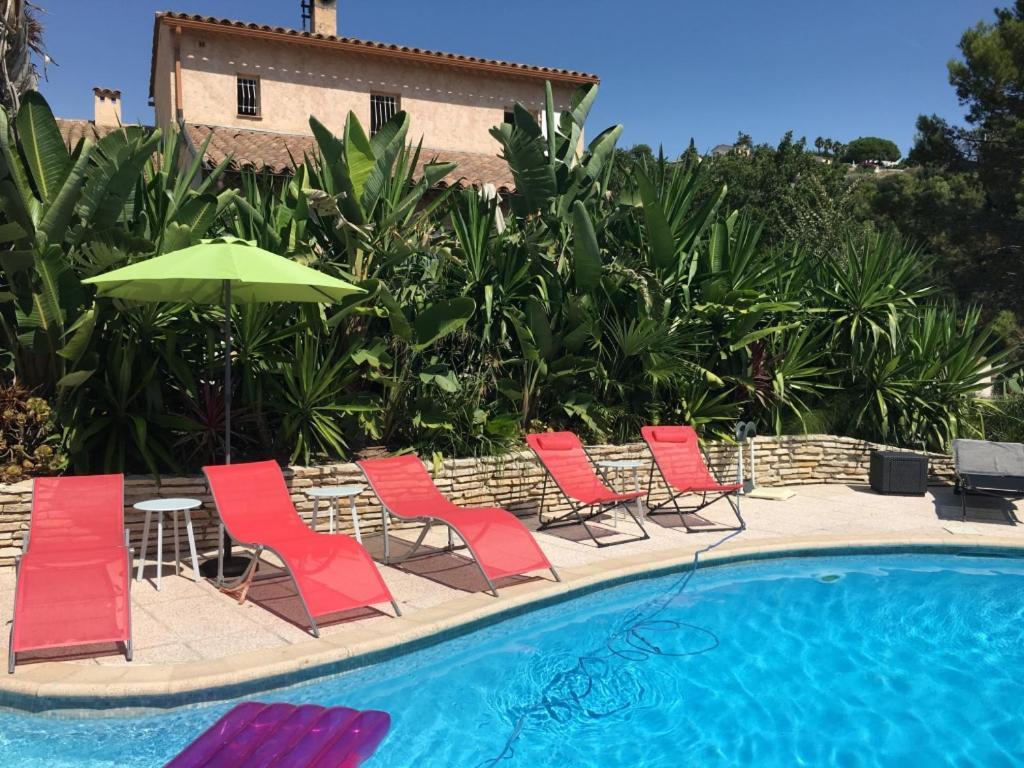 Villa Les Yuccas - Pool - Sea View كانيو سور مير المظهر الخارجي الصورة